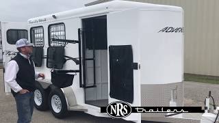 NRS Trailers  2020 Trails West Adventure MX 2 Horse Bumper Pull Trailer [upl. by Noneek]