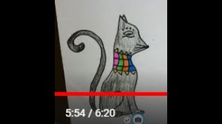 Whiskers of Egypt Drawing a Cat Portrait Egyptian Style Cat Tutorial [upl. by Annaicul908]