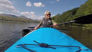 Inflatable Kayak on Coniston Water [upl. by Nodnek]