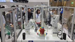 EPSON C4 robot with force senzor at IREX2023 [upl. by Idnar]