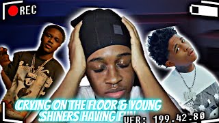 OTF Never Fails 🔥  Lil King  Crying On The Floor YFG Fatso  Young Shiners Having Fun REACTION [upl. by Marston]