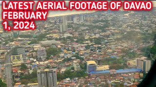 DAVAO CITY AERIAL VIEW IN URBAN AREA VIA AIRPLANE [upl. by Nylteak197]