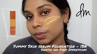 Danessa Myricks Beauty Yummy Skin Serum Foundation in 13N [upl. by Natalie]