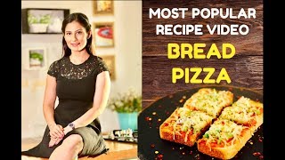 Bread Pizza Recipe  Pizza without Oven  Quick and Easy Pizza  Meghnas Food Magic [upl. by Nrehtak]