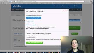 How To Export A List From Your AWeber Account [upl. by Akahs]