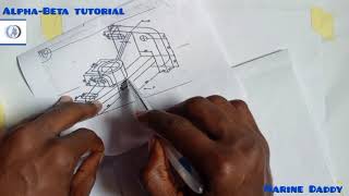 ORTHOGRAPHIC PROJECTION assignment Q1 [upl. by Artap]