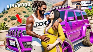 😱👶🏽Franklin amp Mias New Family Car For QuadrupletsGTA 5 Real Life Mod Remastered Season 2 [upl. by Torr]