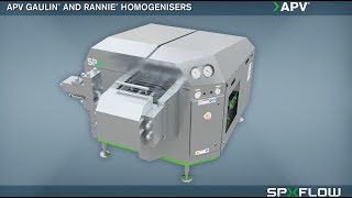 SPX FLOW  APV  Rannie and Gaulin Homogeniser Animation [upl. by Torbert]