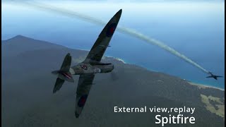 Hawker Tempest and Spitfire fights 4 Fw190d in IL2 [upl. by Retsila592]