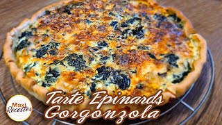 Tarte Epinards Gorgonzola Recette Facile et Rapide [upl. by Yrol]