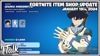 WOAH MY HERO ACADEMIA IS BACK Fortnite Item Shop January 19th 2024 Fortnite Chapter 5 [upl. by Bremen]