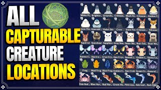 All Capturable Creature Locations  Omni Ubiquity Net 【Genshin Impact】 [upl. by Bandeen618]