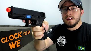 REVIEW  Glock G18  Airsoft WE GBB PTBR [upl. by Etteniotnna]