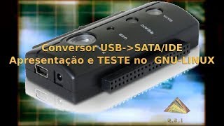 Conversor Usb para ligar Hd Dvd Cd Rom padrão Ide Pata Sata no computador sem abrir [upl. by Souvaine458]