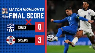 Replay Greece vs England 0 3 ｜Match Highlights｜2024 UEFA Nations League [upl. by Lulita]