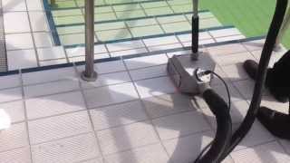 tile and grout cleaning in a swimming pool [upl. by Tsirc24]