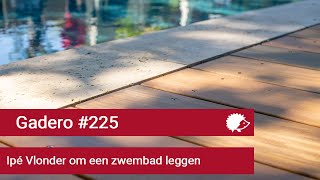 225 Ipé vlonder om een zwembad leggen [upl. by Assirem]