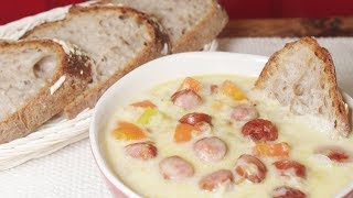 How to Make a Swiss Barley Soup Called Bündner Gerstensuppe  Recipe Video [upl. by Ahsocin357]