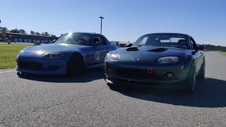 K24 S2K amp 25 NC MIATA New Jersey Motorsports Park NJMP MOE HPDE 9224 [upl. by Naimerej974]