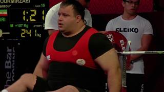 Mansour Pourmirzaei  Silver  Mens Over 107kg  Mexico City 2017 World Para Powerlifting [upl. by Erdua]