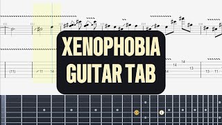 XENOPHOBIA  GUITAR TAB [upl. by Oiliduab]