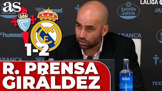 CLAUDIO GIRÁLDEZ rueda de prensa COMPLETA  CELTA DE VIGO 1 REAL MADRID 2 [upl. by Maletta]