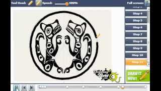 How to Draw Quileute Tribe Tattoo from New Moon [upl. by Darline]