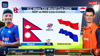 🔴Live Nepal vs Netherlands Live World Cup  NEP vs NED Live Match Today  T20 WC 2024 cricketlive [upl. by Nnoj]