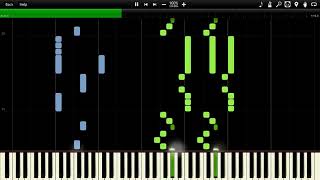 Dragon Ball  King Piccolos Theme Synthesia Piano MIDI David Charlier [upl. by Adiaroz965]