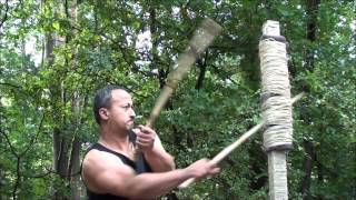 eskrima practicing basic double stick [upl. by Silverstein188]