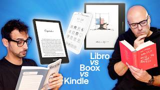 Libros vs Kindle vs Boox Palma vs Go Color 7 [upl. by Arolf6]