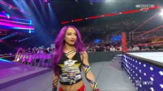 Sasha Banks Entrance WWE RAW 10417 [upl. by Ahtimat]