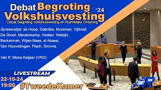 Terugkijken Debat over begroting Volkshuisvesting amp Ruimtelijke Ordening  Tweede Kamer [upl. by Ecirtaed]