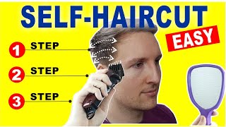 HOW TO CUT YOUR OWN HAIR  Quick and Easy Home Self Haircut Tutorial [upl. by Leavitt]