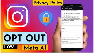 How To Opt out On Meta Ai Data Training on Instagram [upl. by Gregoor]