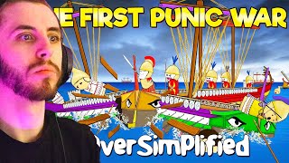 The First Punic War  OverSimplified Part 1 REACTION [upl. by Diraj]