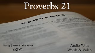 Proverbs 21  Holy Bible  King James Version KJV Audio Bible With Video [upl. by Neff312]