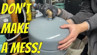 How to Remove amp Replace Boiler Expansion Tank amp Bonus Footage of Arrogant Caller [upl. by Rohn]