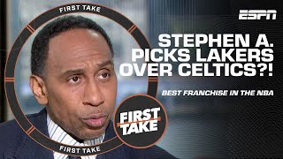 Stephen A Smith believes the Lakers are the best franchise in the NBA 👀  First Take [upl. by Enyehc]