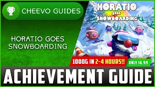 Horatio Goes Snowboarding  Achievement  Trophy Guide XboxPS4 1000G IN 24 HOURS [upl. by Nyrhtakyram]