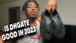 DHGate Yeezys Slides Quality In 2023 [upl. by Arriek503]