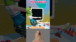 Tippy Toe Failed 🤣‼️Mobile Games asmr games relaxing funny shorts satisfying [upl. by Tammie339]