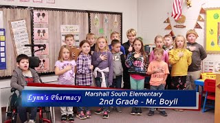 Marshall South Elementary  Mr Boyll  2nd Grade [upl. by Knox]