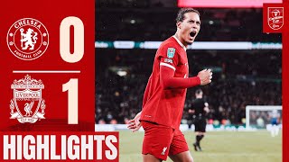 HIGHLIGHTS Unreal Scenes as Virgil van Dijk Wins Carabao Cup At Wembley Chelsea 01 Liverpool [upl. by Neiviv46]