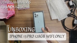 Unboxing IPhone 13 Pro 128gb Wifi Only [upl. by Eybbob185]