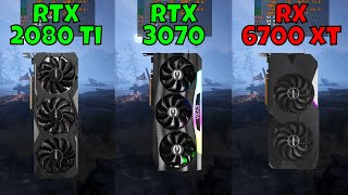 RTX 2080 Ti vs RTX 3070 vs RX 6700 XT Benchmark in 10 Games at 1080p 2024 [upl. by Neelik632]