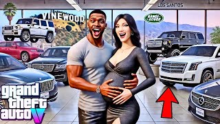 😍Franklin amp Mias New Family Car Shopping Adventure GTA 5 Real Life Mod Remastered Season 1 [upl. by Meehyr]