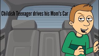 Childish Teenager drives his Mom’s car [upl. by Tadeas]