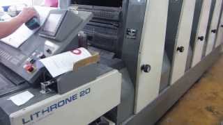 Komori Lithrone L 520 2001 printing [upl. by Airamas]