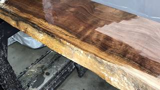 Black Walnut  Applying Waterlox Finish [upl. by Nappy894]